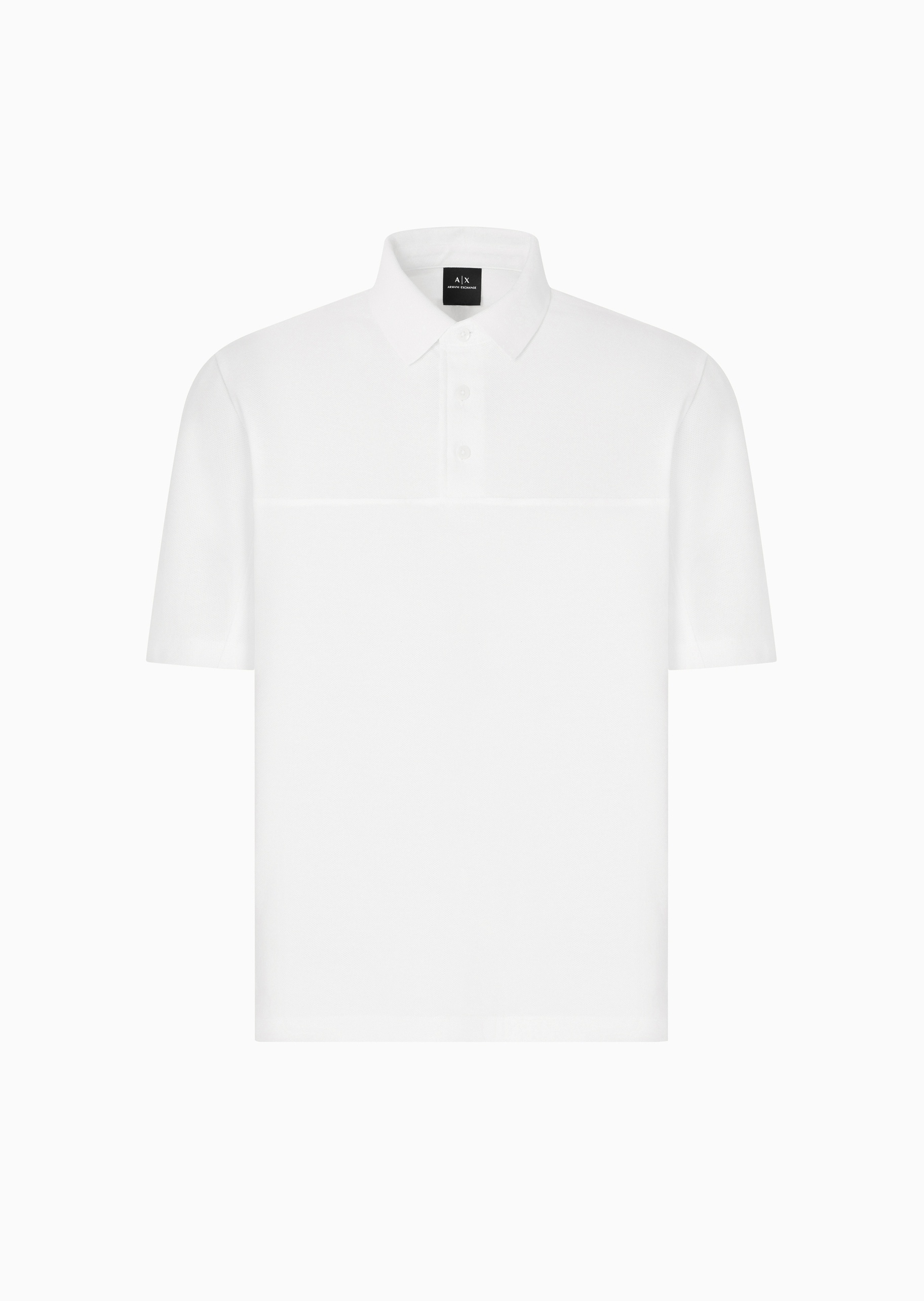 ARMANI EXCHANGE 男士全棉宽松短袖翻领纯色Polo衫