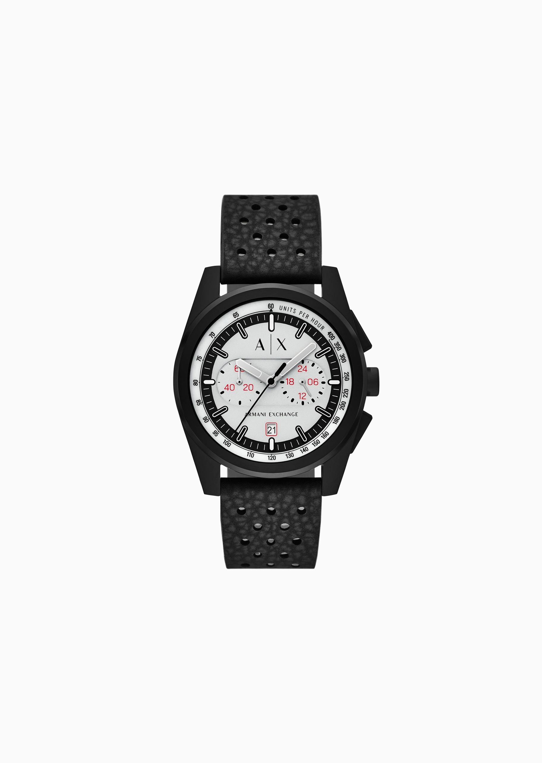 ARMANI EXCHANGE 男士圆形功能表盘时尚潮流石英腕表