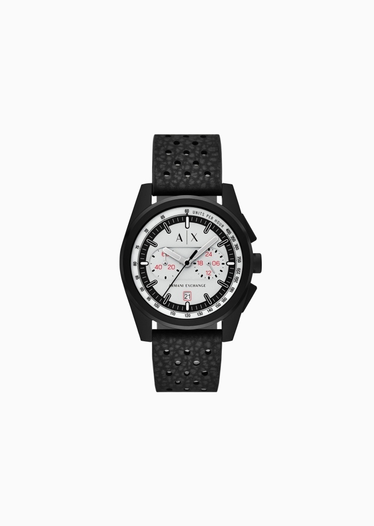 ARMANI EXCHANGE 男士圆形功能表盘时尚潮流石英腕表