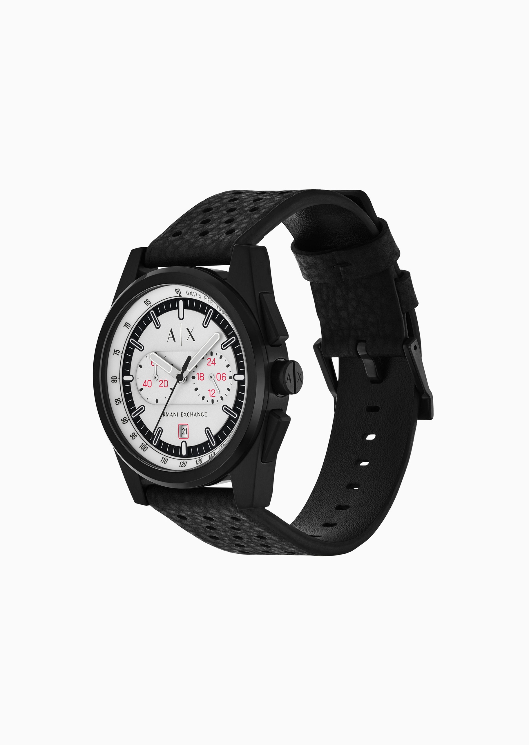 ARMANI EXCHANGE 男士圆形功能表盘时尚潮流石英腕表