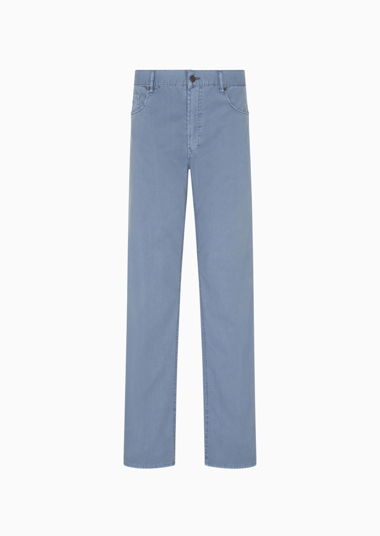 Emporio Armani 男士合身直筒中腰复古纯棉牛仔裤