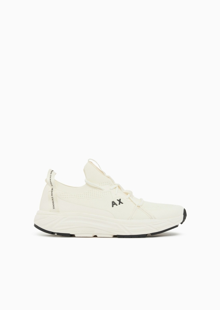 ARMANI EXCHANGE 男士系带低帮网眼拼接运动休闲鞋