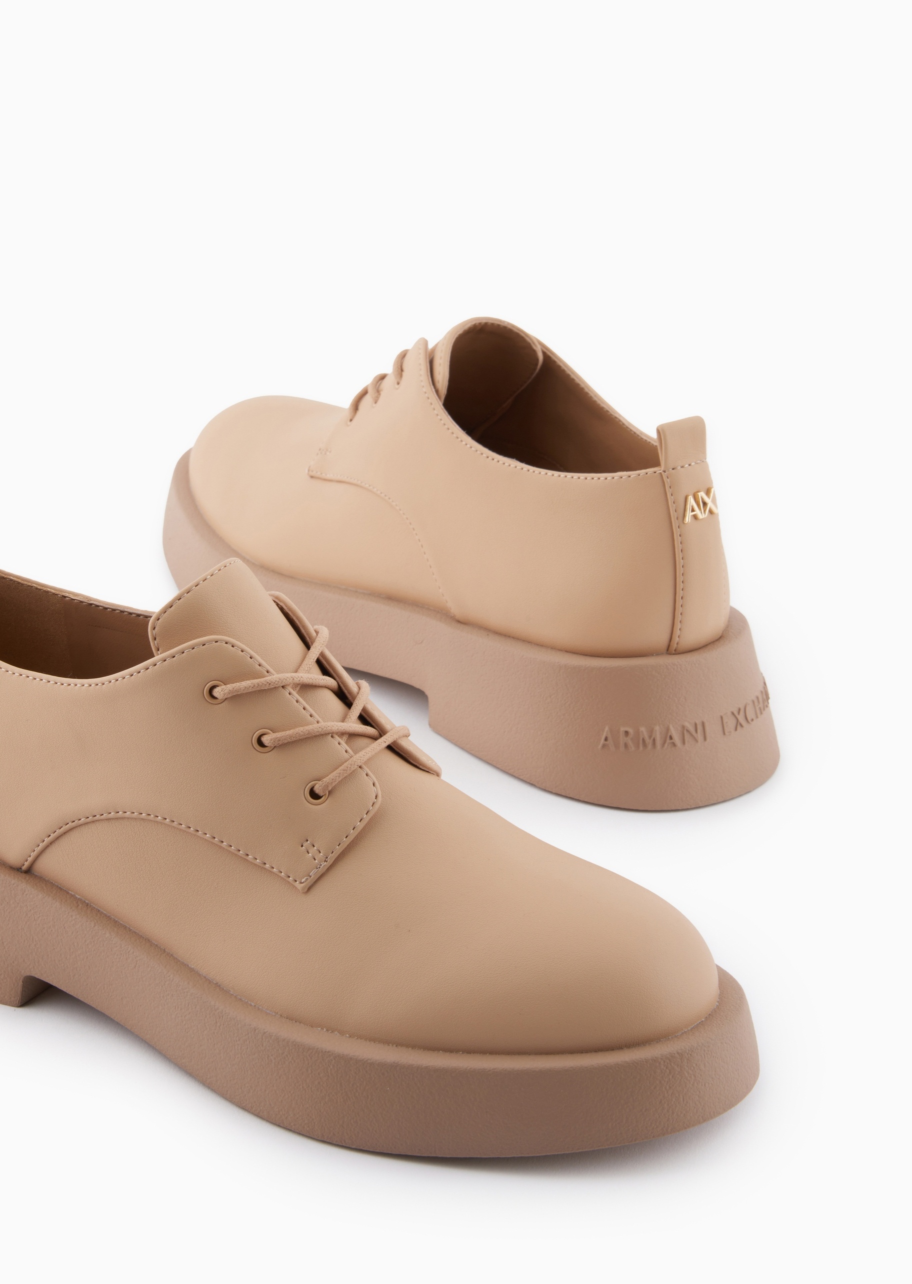 ARMANI EXCHANGE 女士低帮厚底复古休闲时尚系带鞋