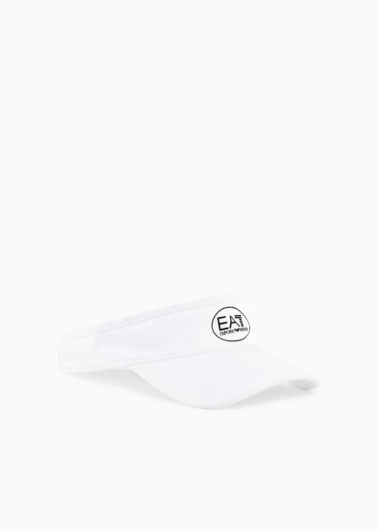 EA7 女士魔术贴空顶弯檐运动印花标识网球帽子