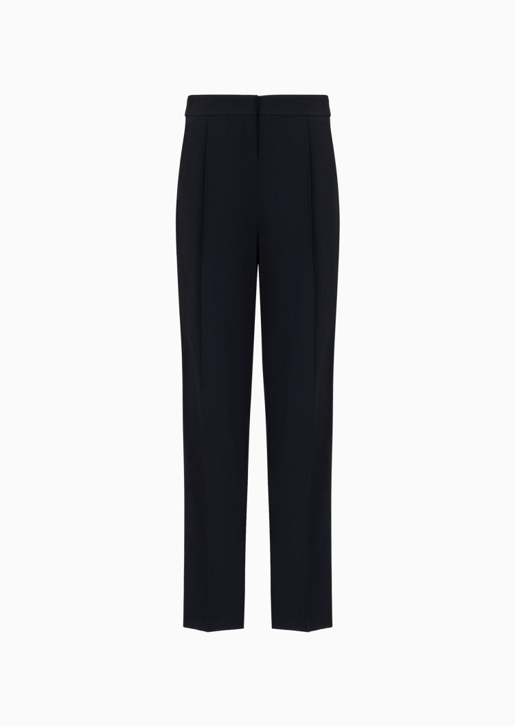 Emporio Armani 女士直筒修身锥形垂感休闲老钱风西装裤