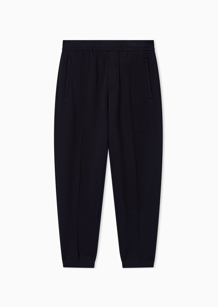 Emporio Armani 男士宽松锥形束脚松弛感弹力卫裤
