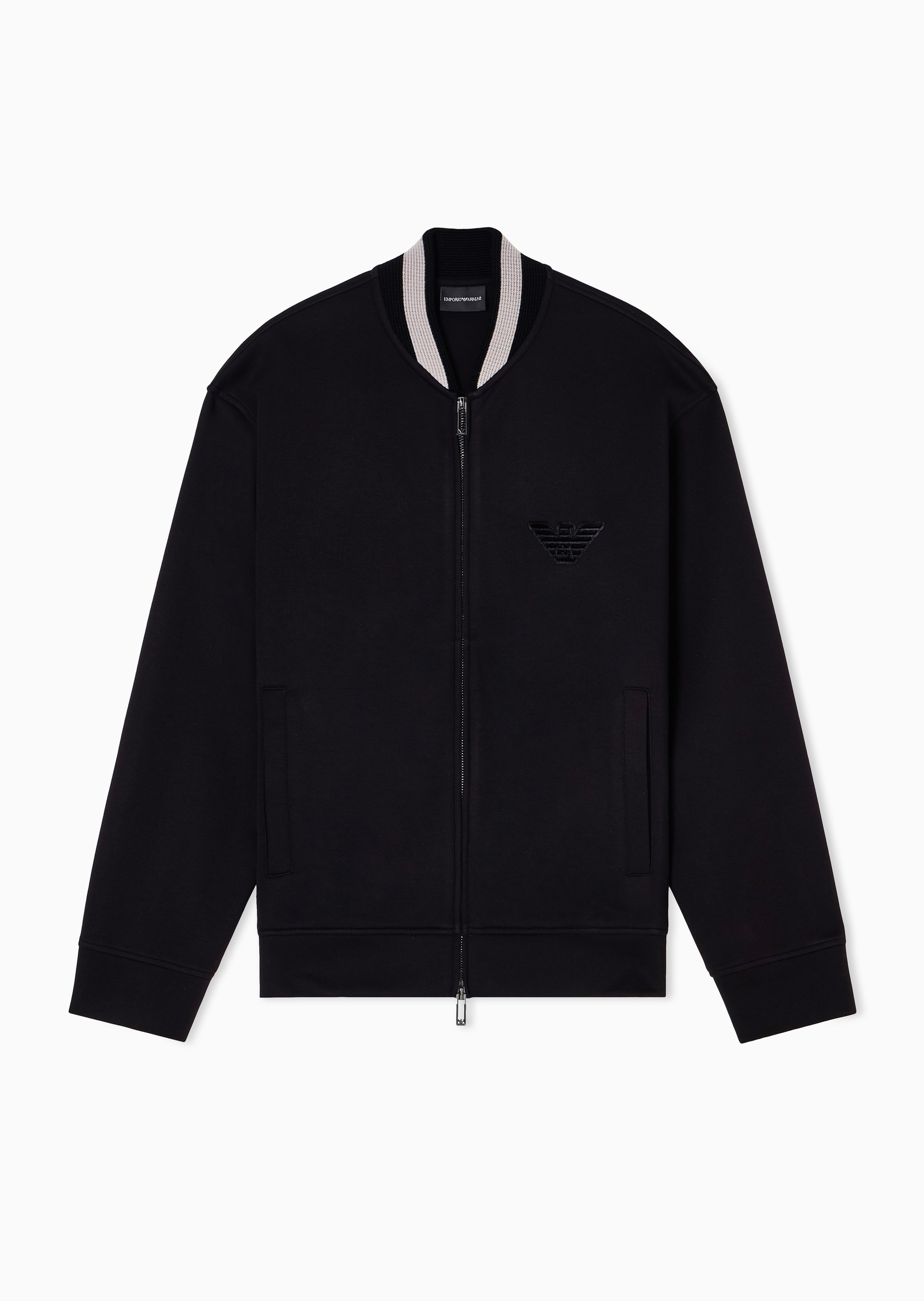 Emporio Armani 男士运动休闲飞行员夹克拉链卫衣外套