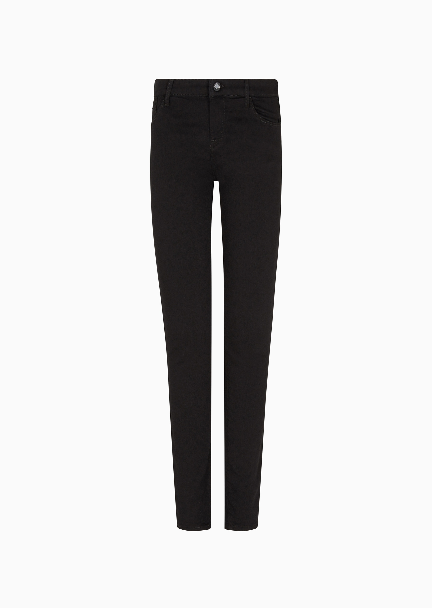 Emporio Armani 女士微弹紧身低腰长款铅笔窄脚复古牛仔裤