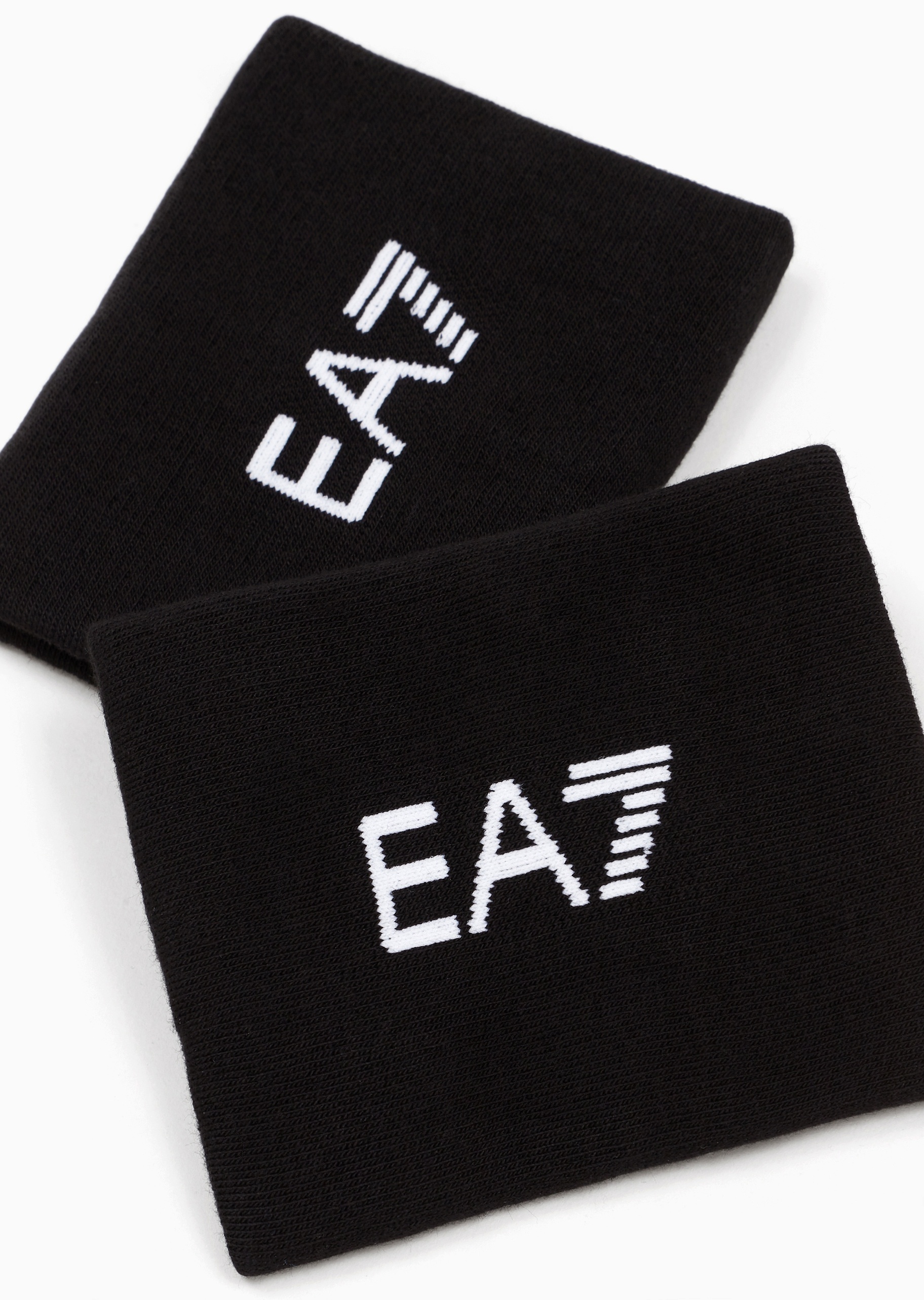 EA7 男女同款棉质弹力一副装提花网球腕带