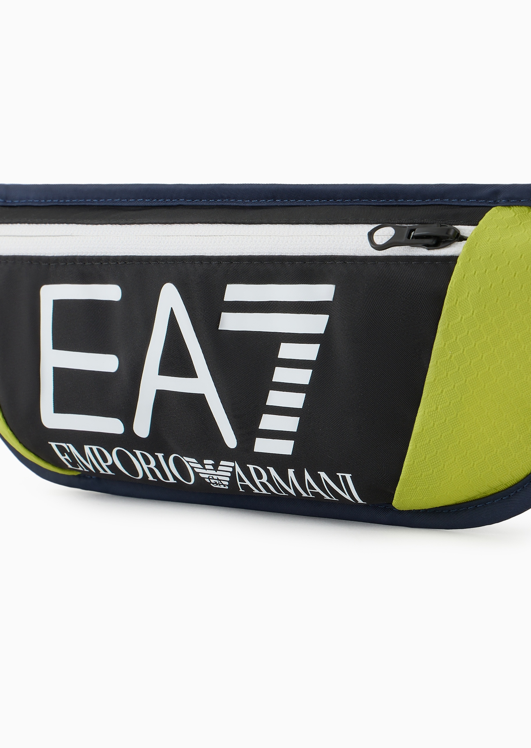 EA7 男士拉链可调节插扣袢带印花健身训练腰包