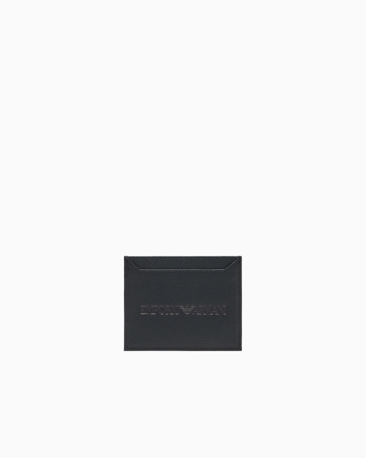 Emporio Armani 男士牛皮革扁平方形多卡位双面用卡夹