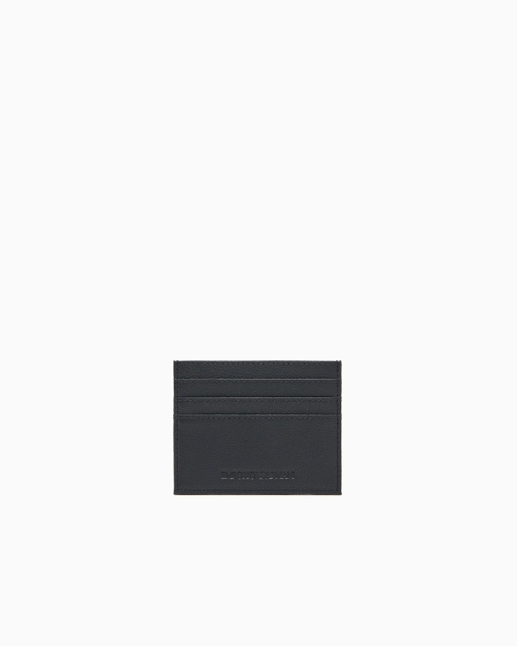 Emporio Armani 男士牛皮革扁平方形多卡位双面用卡夹