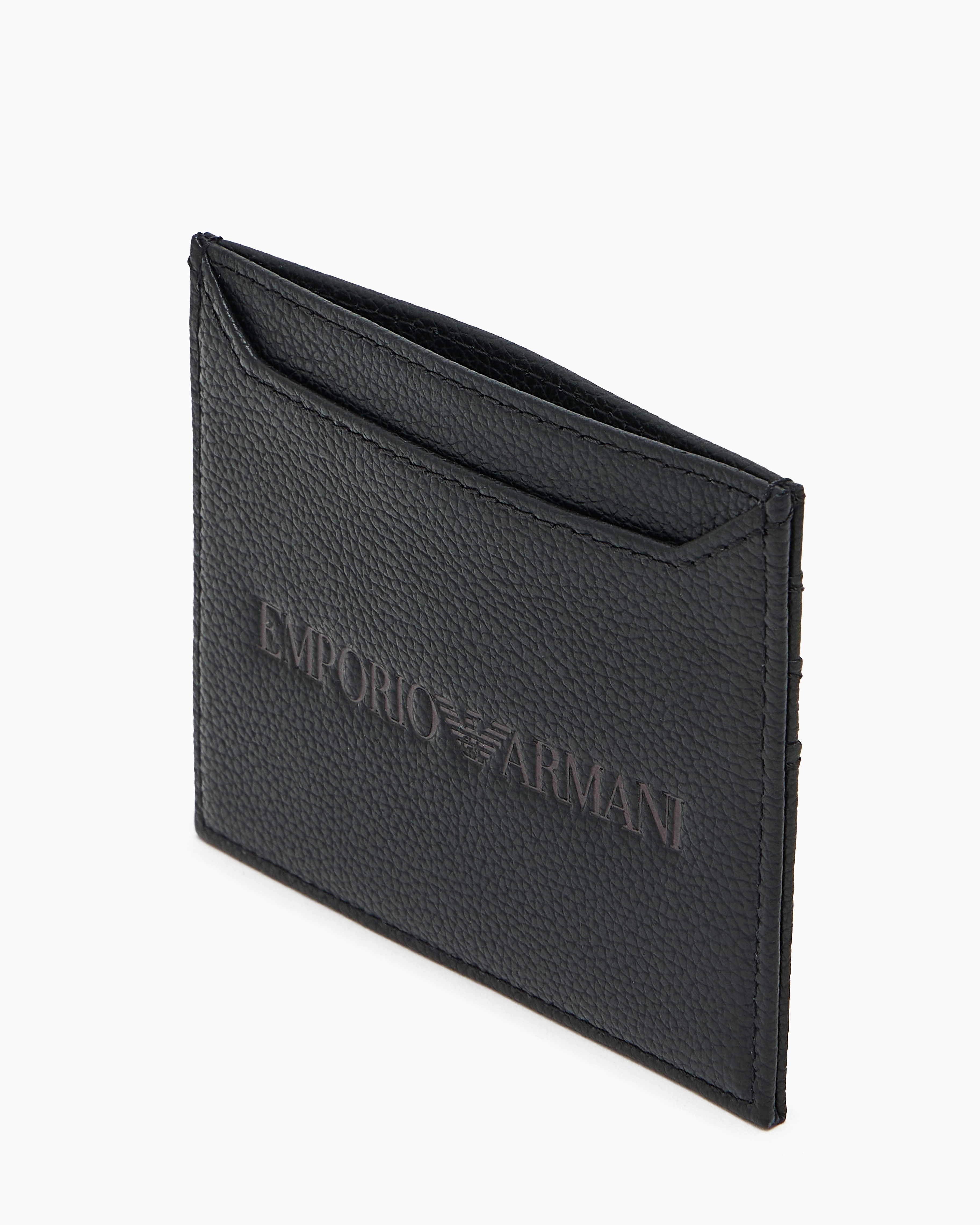 Emporio Armani 男士牛皮革荔枝纹卡包证件收纳包