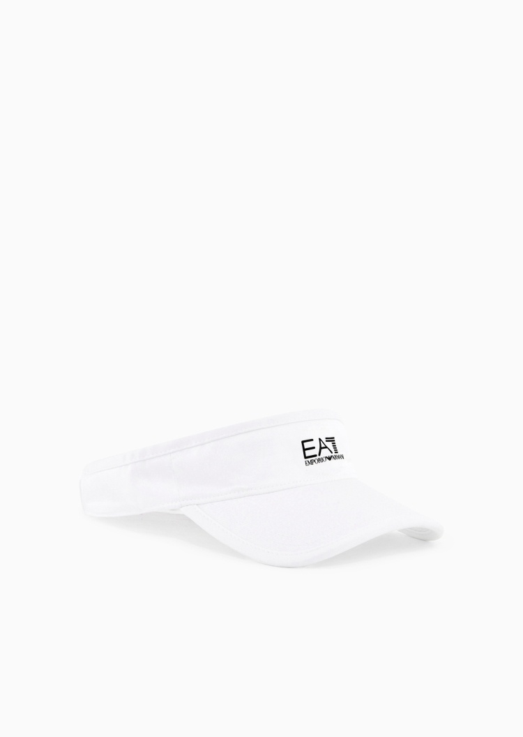 EA7 女士魔术贴空顶弯檐运动印花标识网球帽子