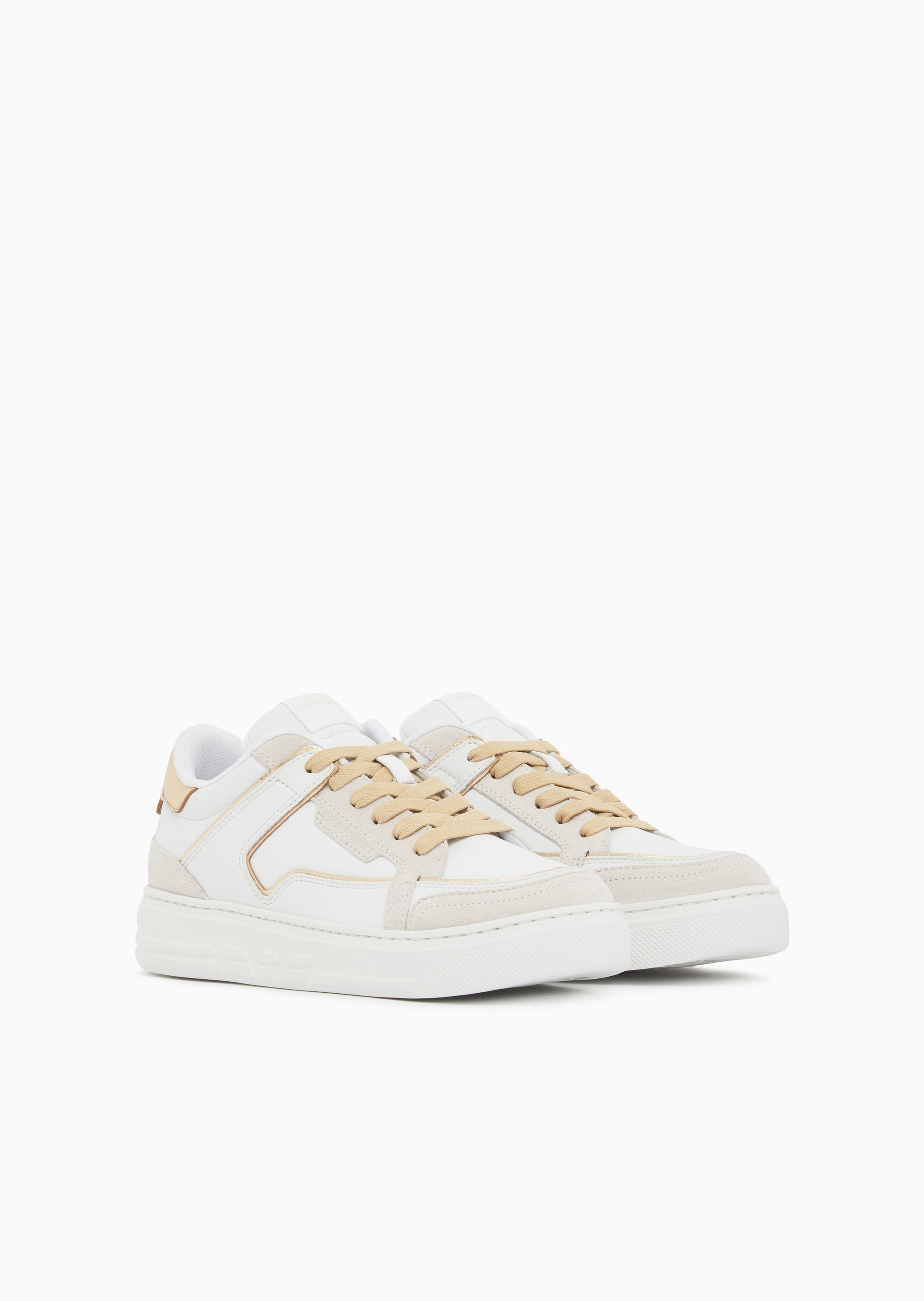 Emporio Armani 女士系带低帮板鞋休闲时尚运动鞋