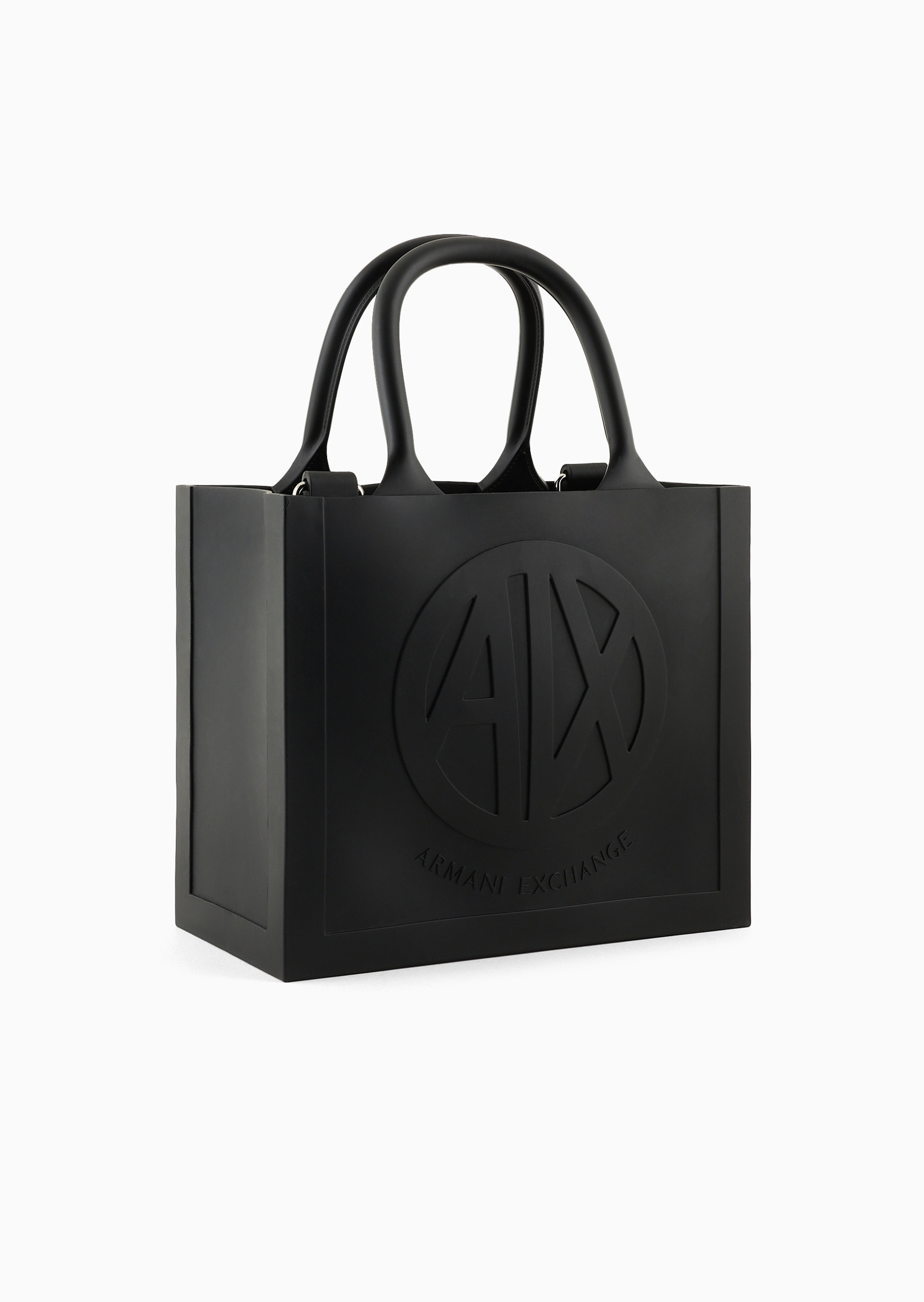 女士方形可拆肩带时尚手提斜挎托特包| 托特包-女士| ARMANI EXCHANGE