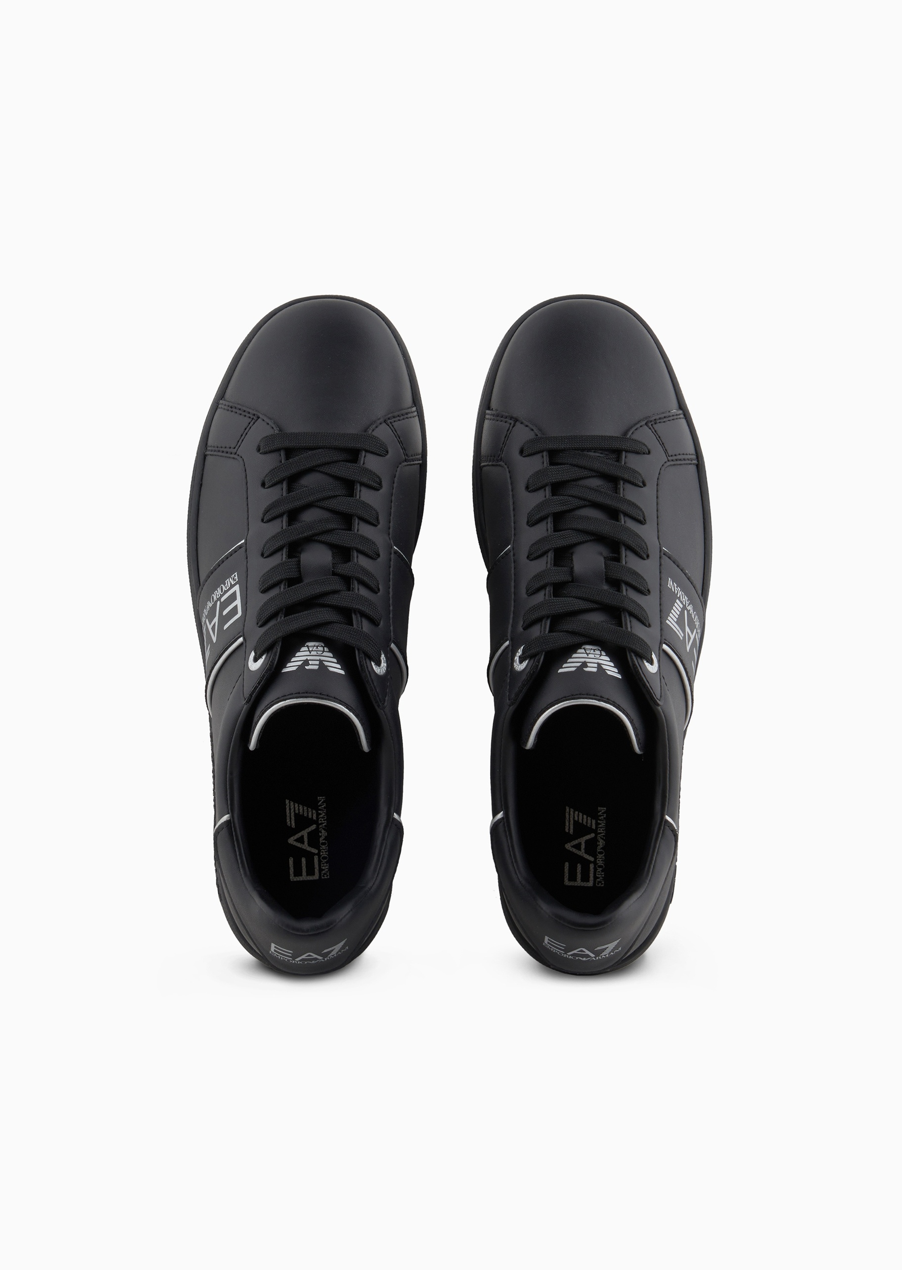 EA7 男女情侣轻户外绑带低帮休闲运动板鞋