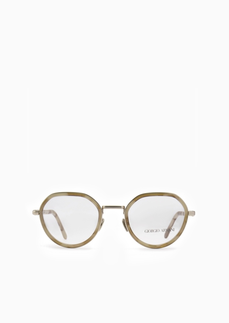 Giorgio Armani 男士圆形镜框简约休闲时尚光学眼镜