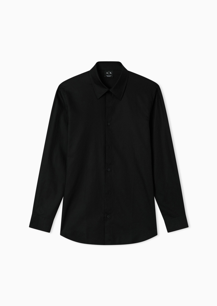 ARMANI EXCHANGE 男士纯棉长袖休闲通勤外套式衬衫