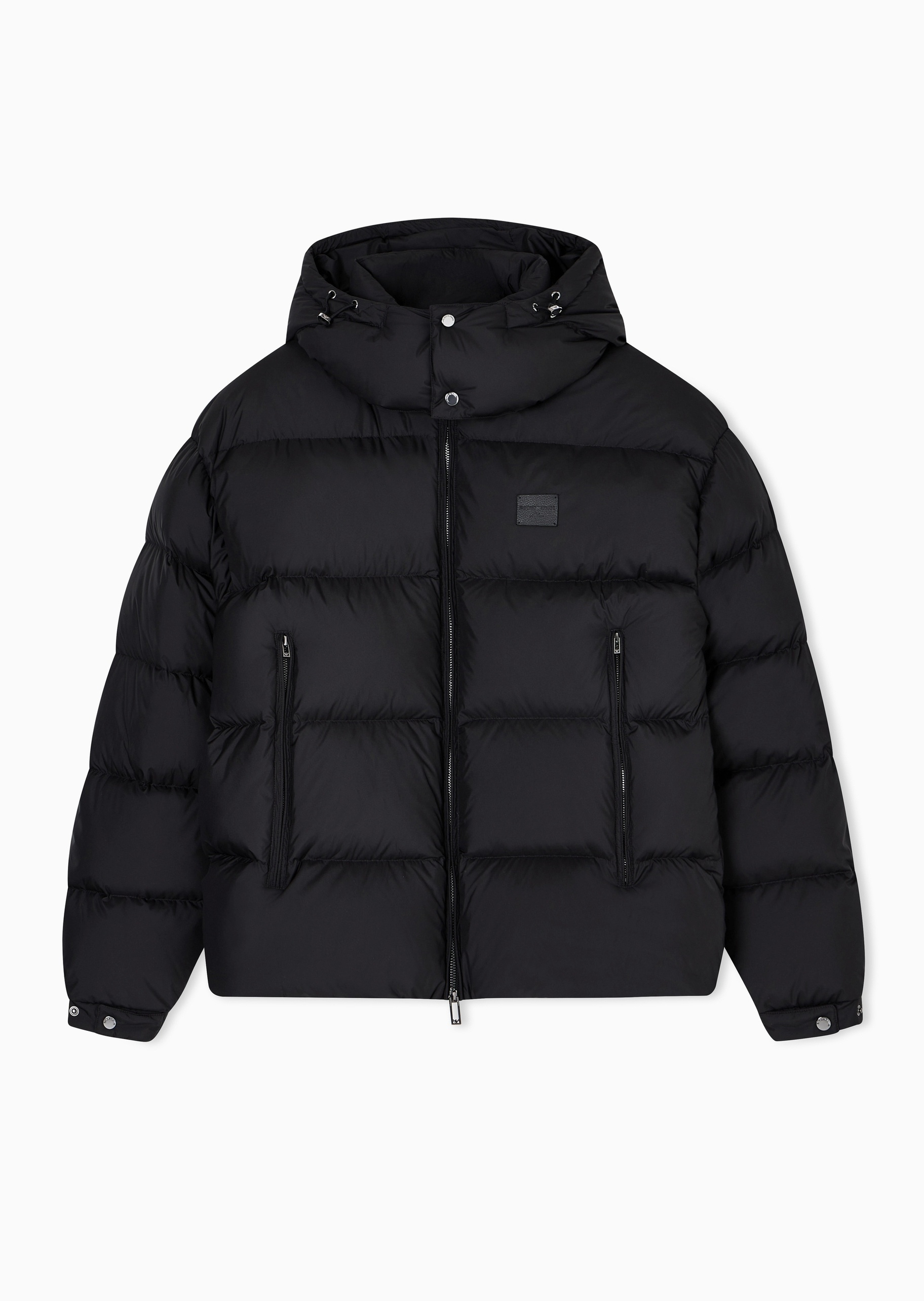 Emporio Armani 男士短款连帽拉链门襟面包服羽绒服