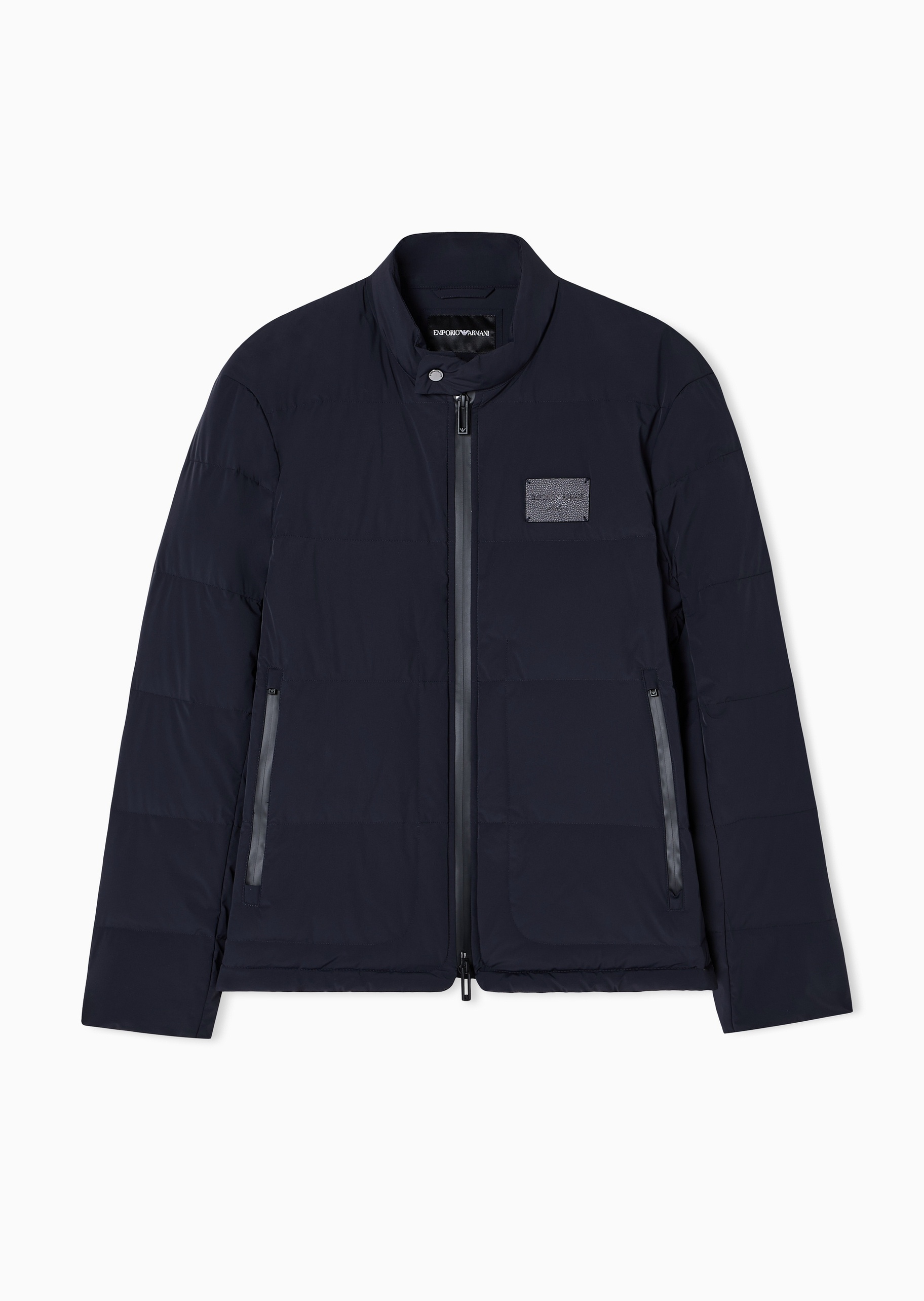 Emporio Armani 男士短款90白鸭绒立领面包羽绒服外套