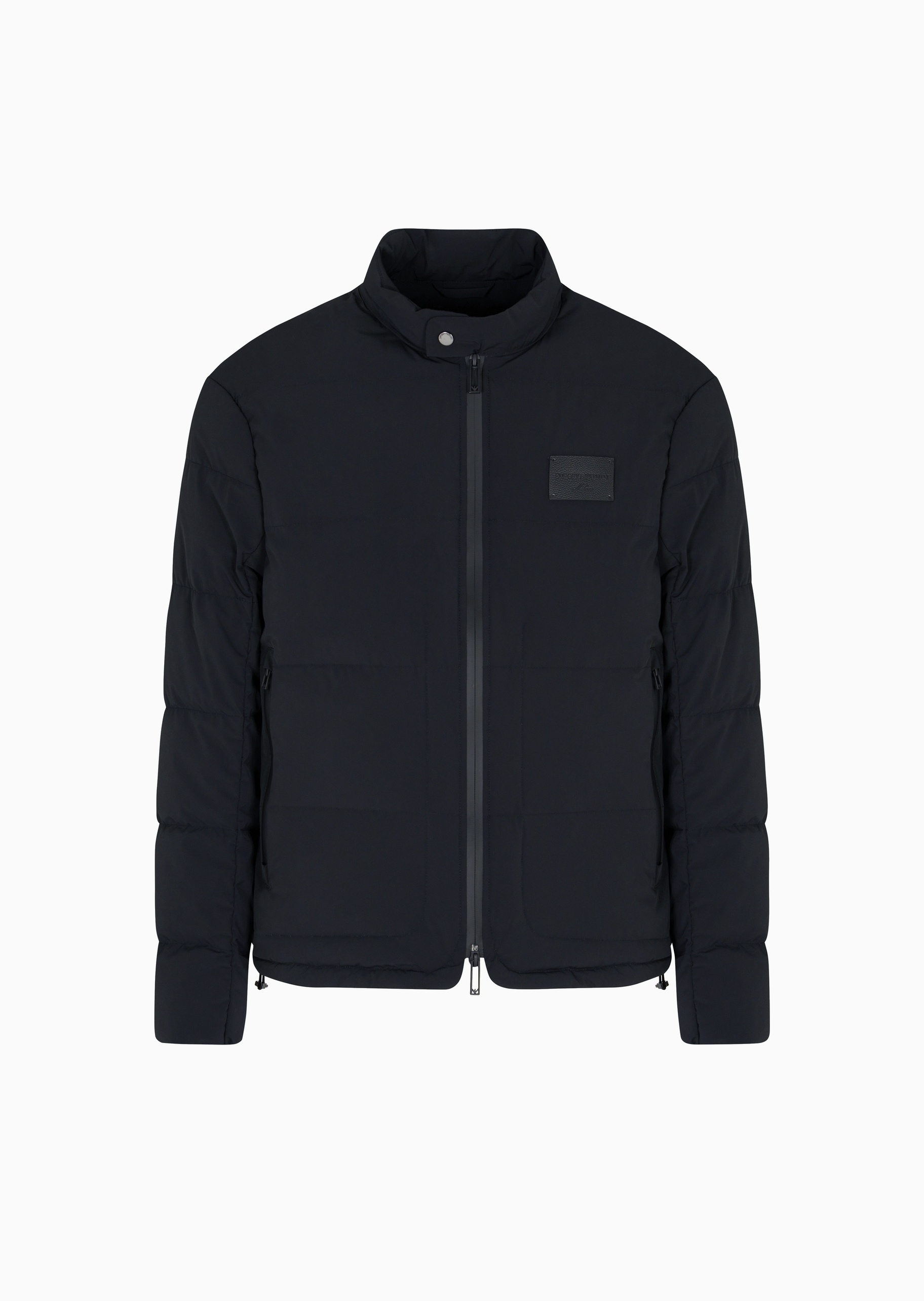 Emporio Armani 男士长袖立领纯色拉链门襟羽绒服