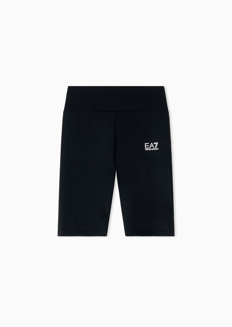 EA7 女士修身弹力跑步户外健身训练运动紧身短裤