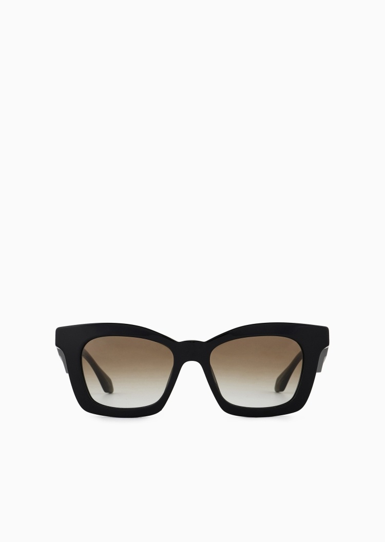 Giorgio Armani 女士蝴蝶形粗边框加宽镜腿太阳眼镜