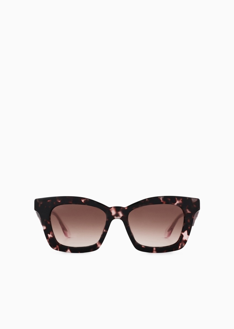 Giorgio Armani 女士蝴蝶形粗边框加宽镜腿太阳眼镜