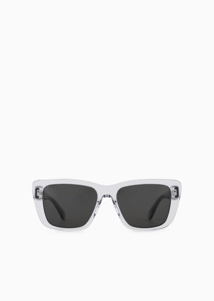Emporio Armani 女士猫眼形透明粗框清新时尚太阳眼镜