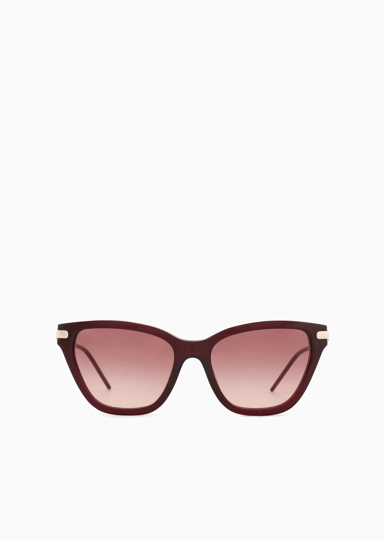 Emporio Armani 女士猫眼形渐变镜片摩登优雅太阳眼镜