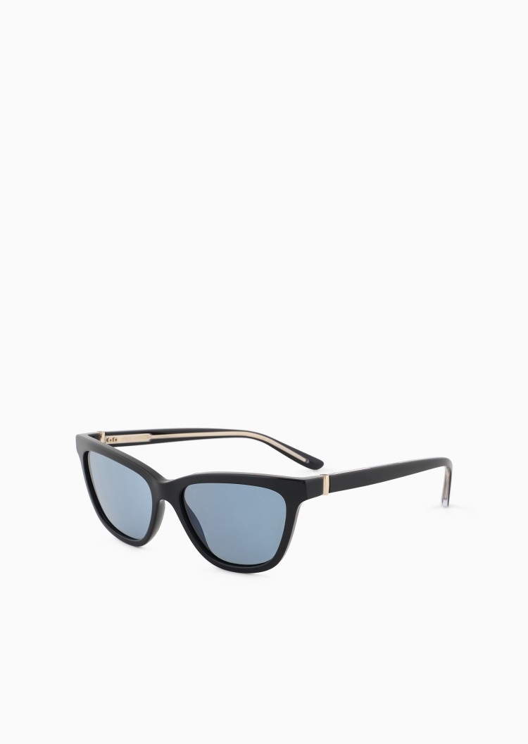 Giorgio Armani 女士猫眼形粗边框摩登前卫太阳眼镜