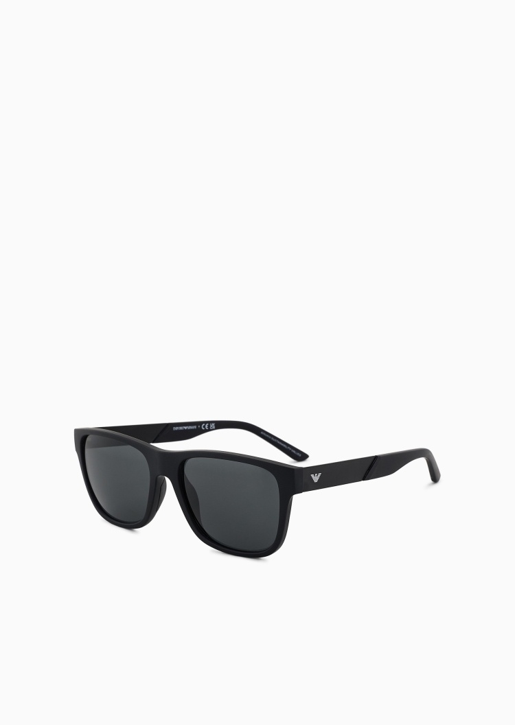 Emporio Armani 男士哑光方形边框都市休闲太阳眼镜