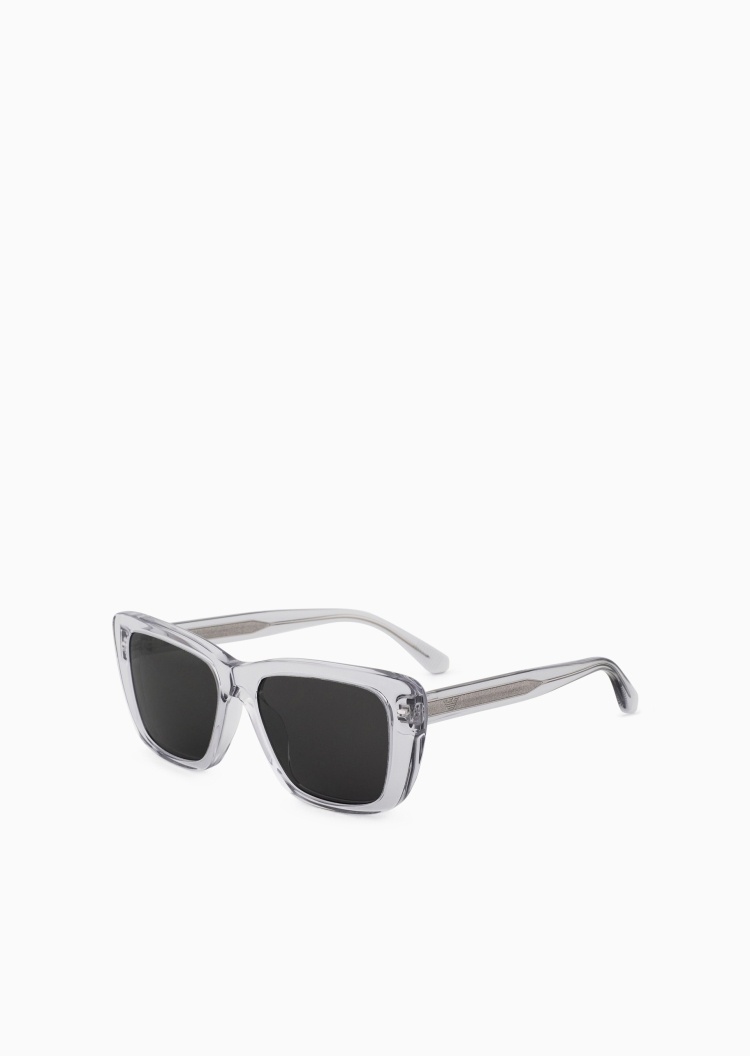 Emporio Armani 女士猫眼形透明粗框清新时尚太阳眼镜