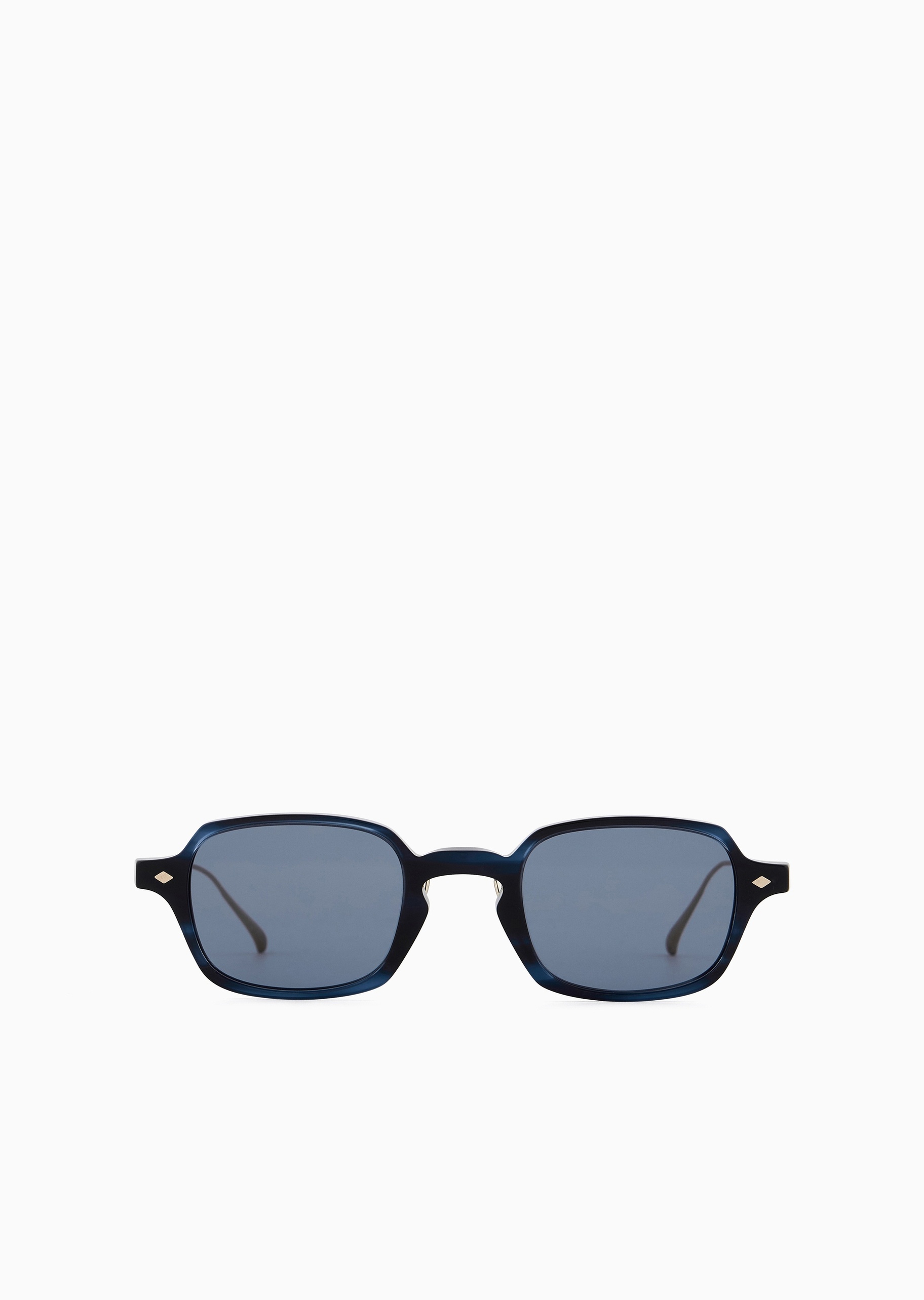 Giorgio Armani 男士矩形边框金属镜腿时尚遮阳太阳眼镜