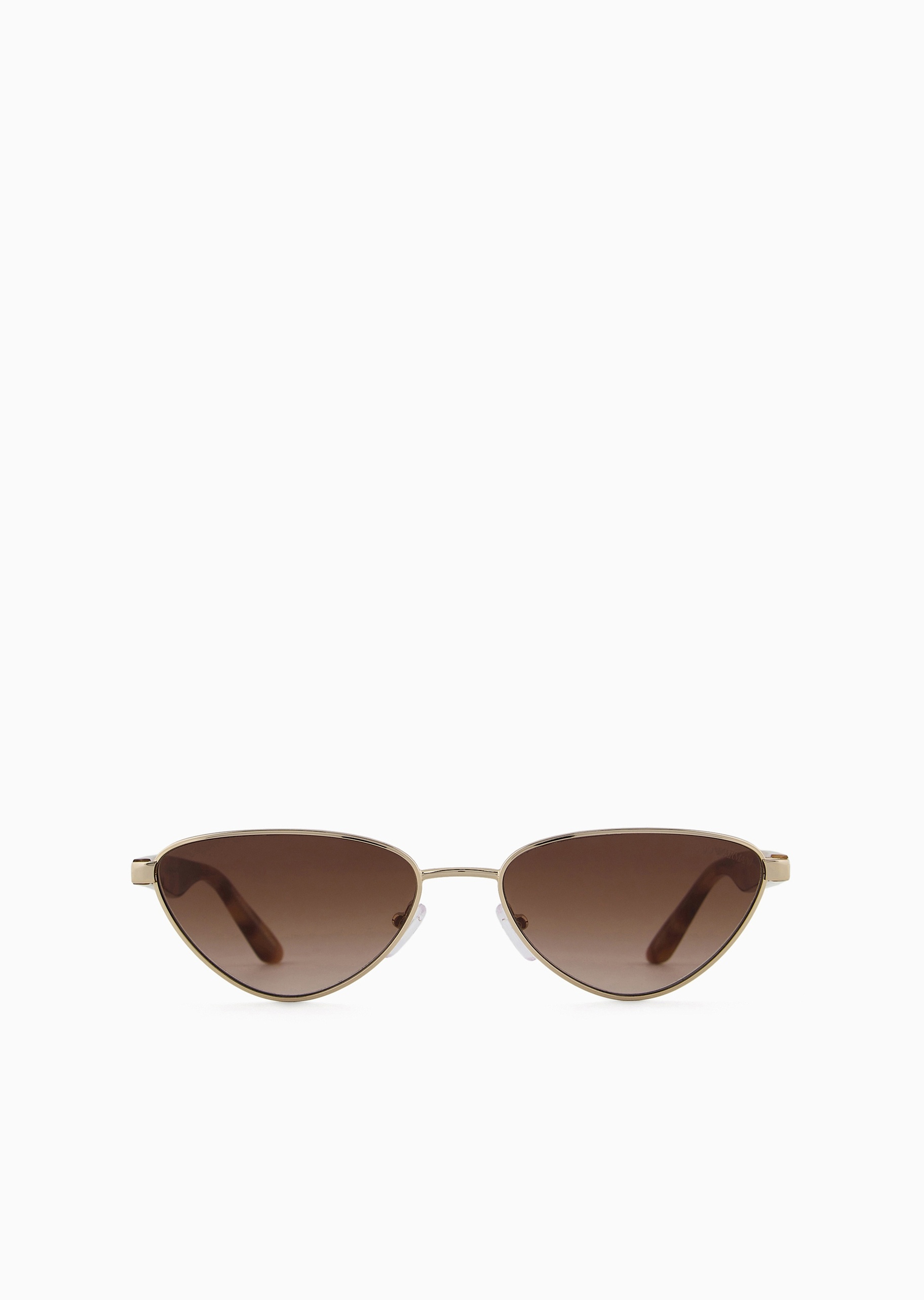 Emporio Armani 女士不规则形细框个性前卫太阳眼镜
