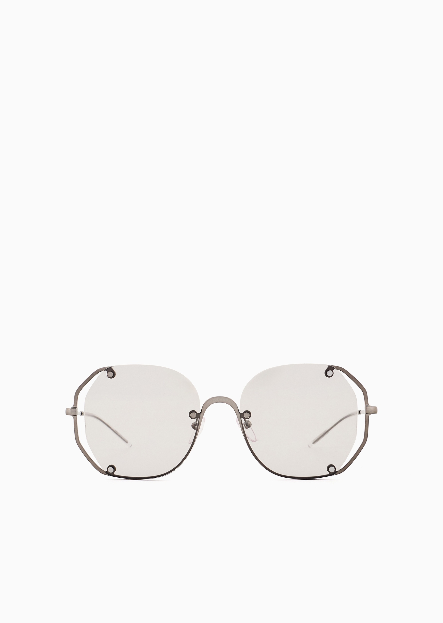 Emporio Armani 女士不规则形镂空个性前卫太阳眼镜