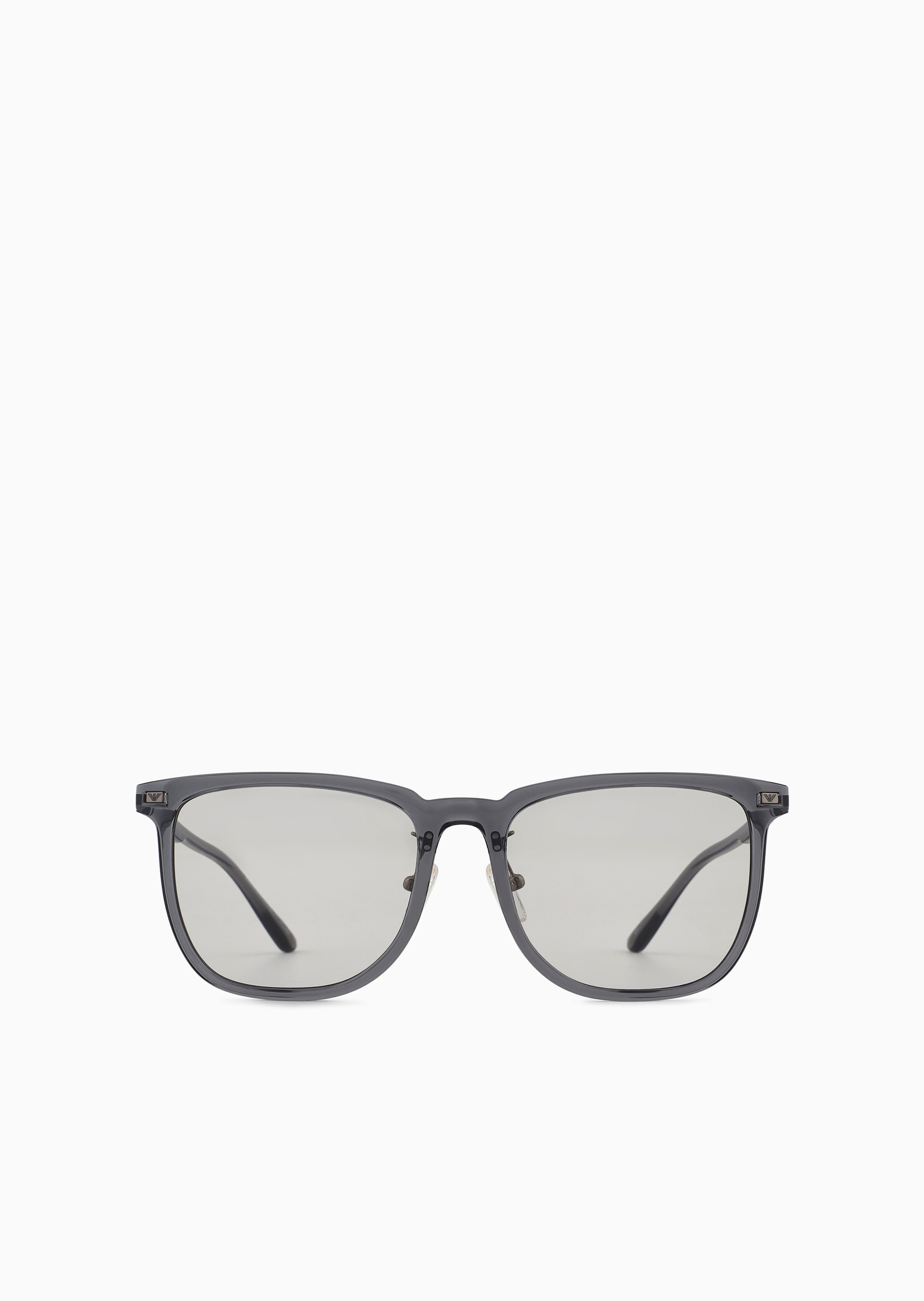 Emporio Armani 男女同款不规则透明框都市休闲太阳眼镜