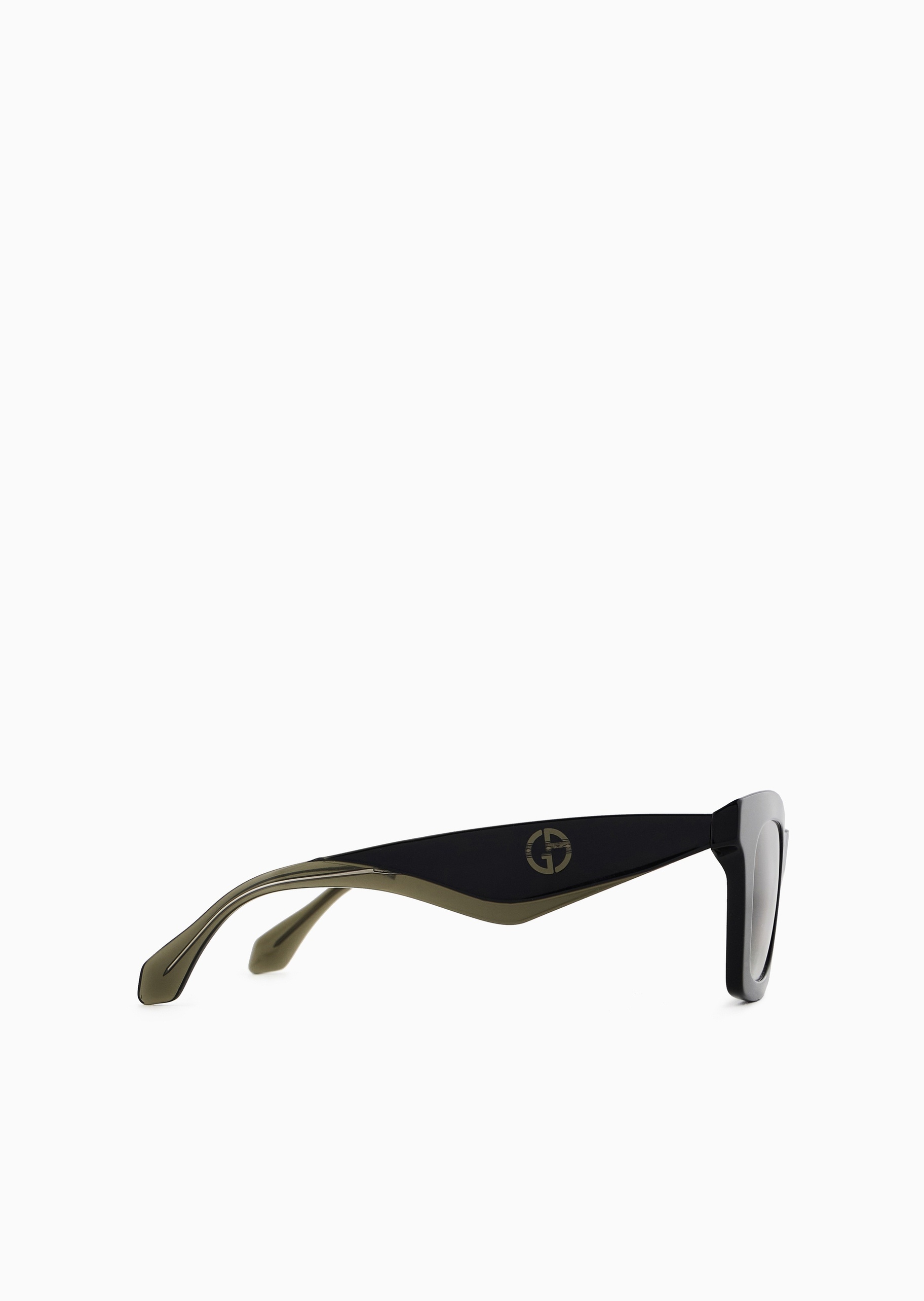 Giorgio Armani 女士蝴蝶形粗边框加宽镜腿太阳眼镜