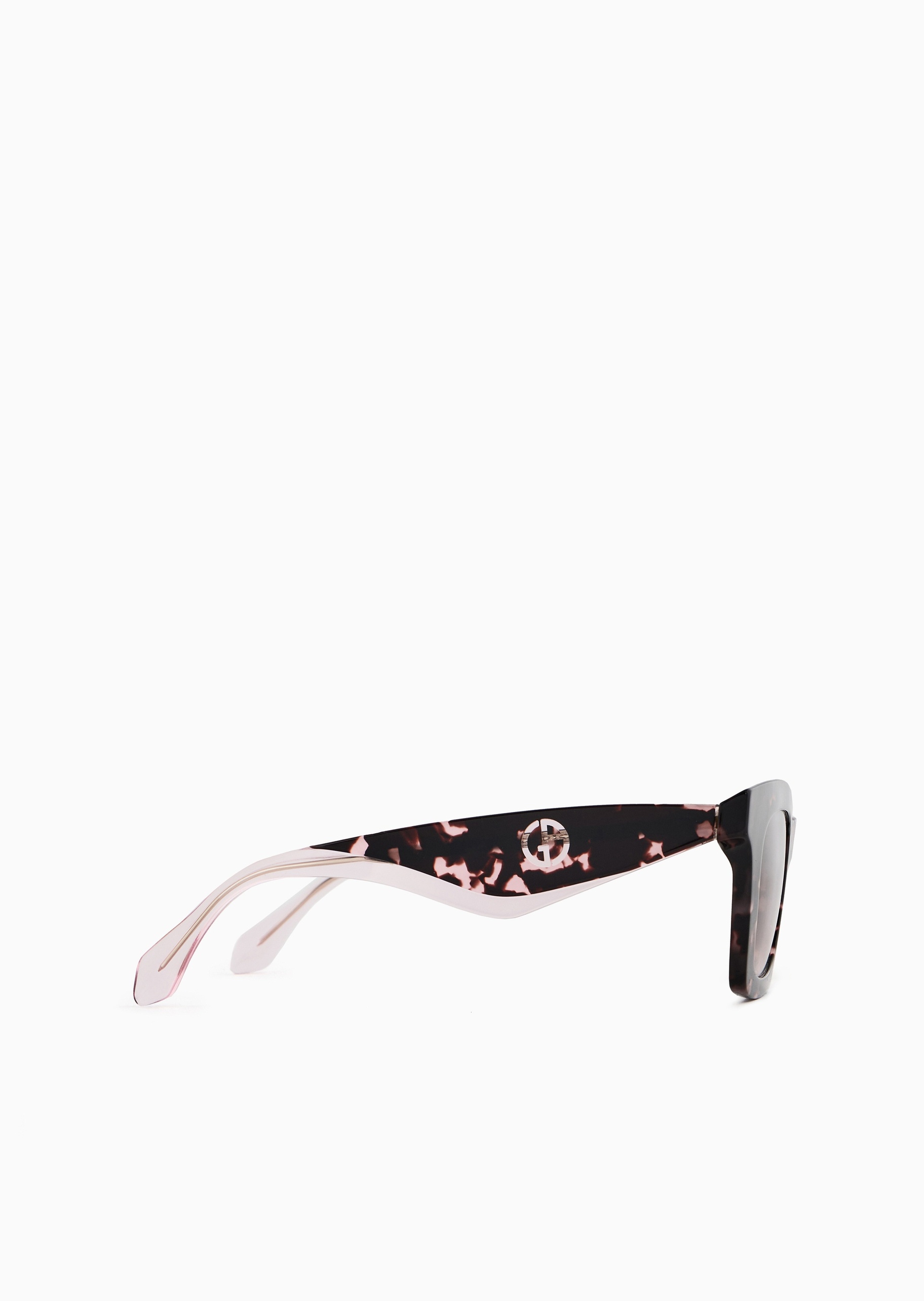 Giorgio Armani 女士蝴蝶形粗边框加宽镜腿太阳眼镜