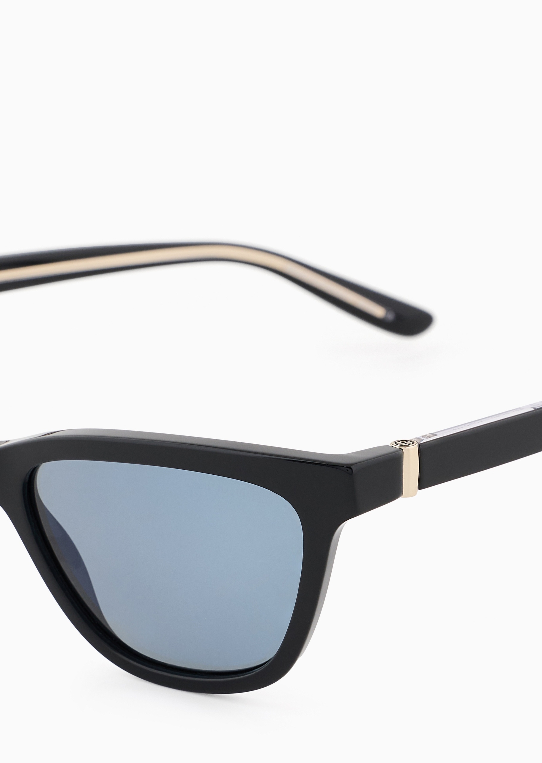 Giorgio Armani 女士猫眼形粗边框摩登前卫太阳眼镜