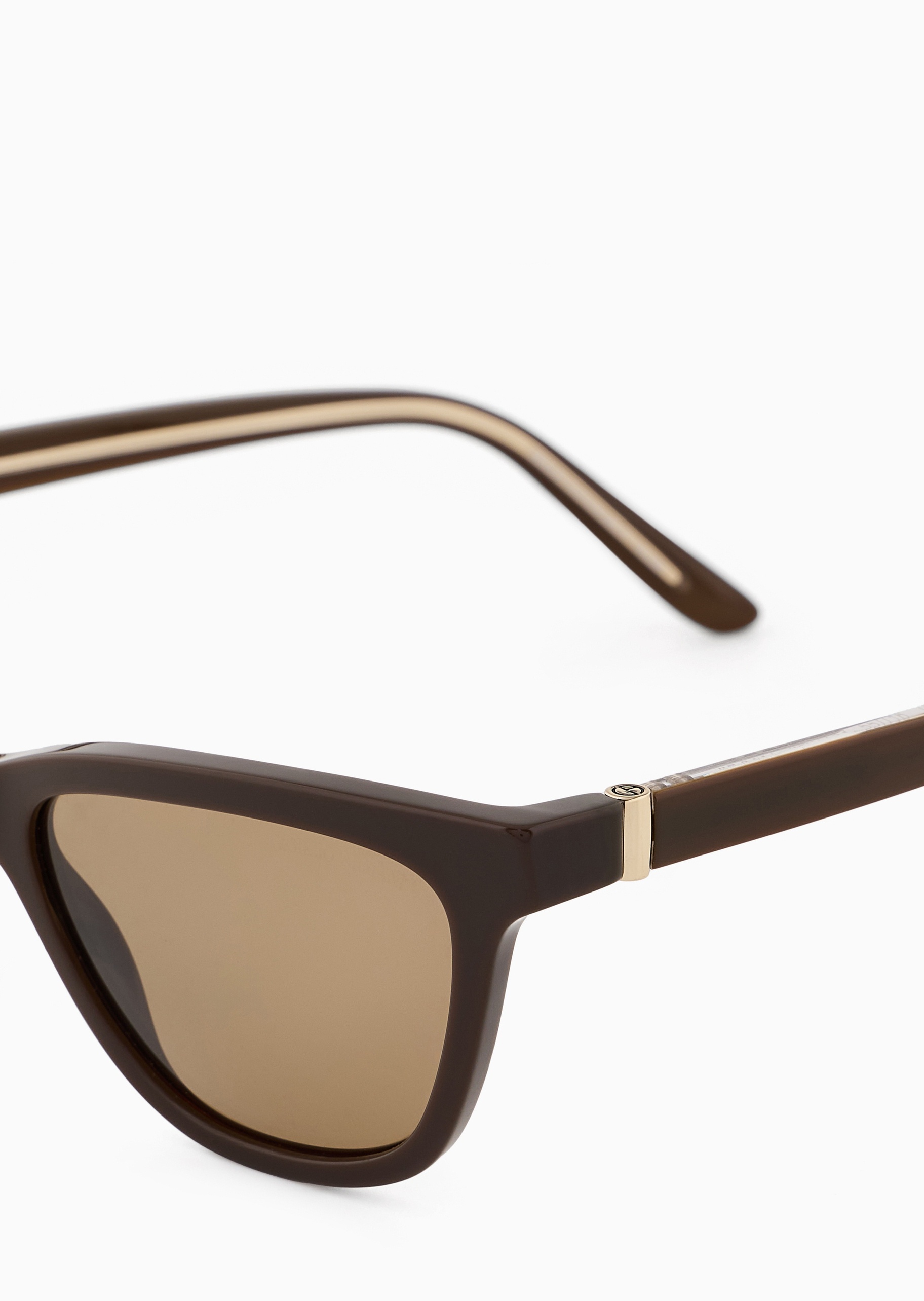 Giorgio Armani 女士猫眼形粗边框摩登前卫太阳眼镜