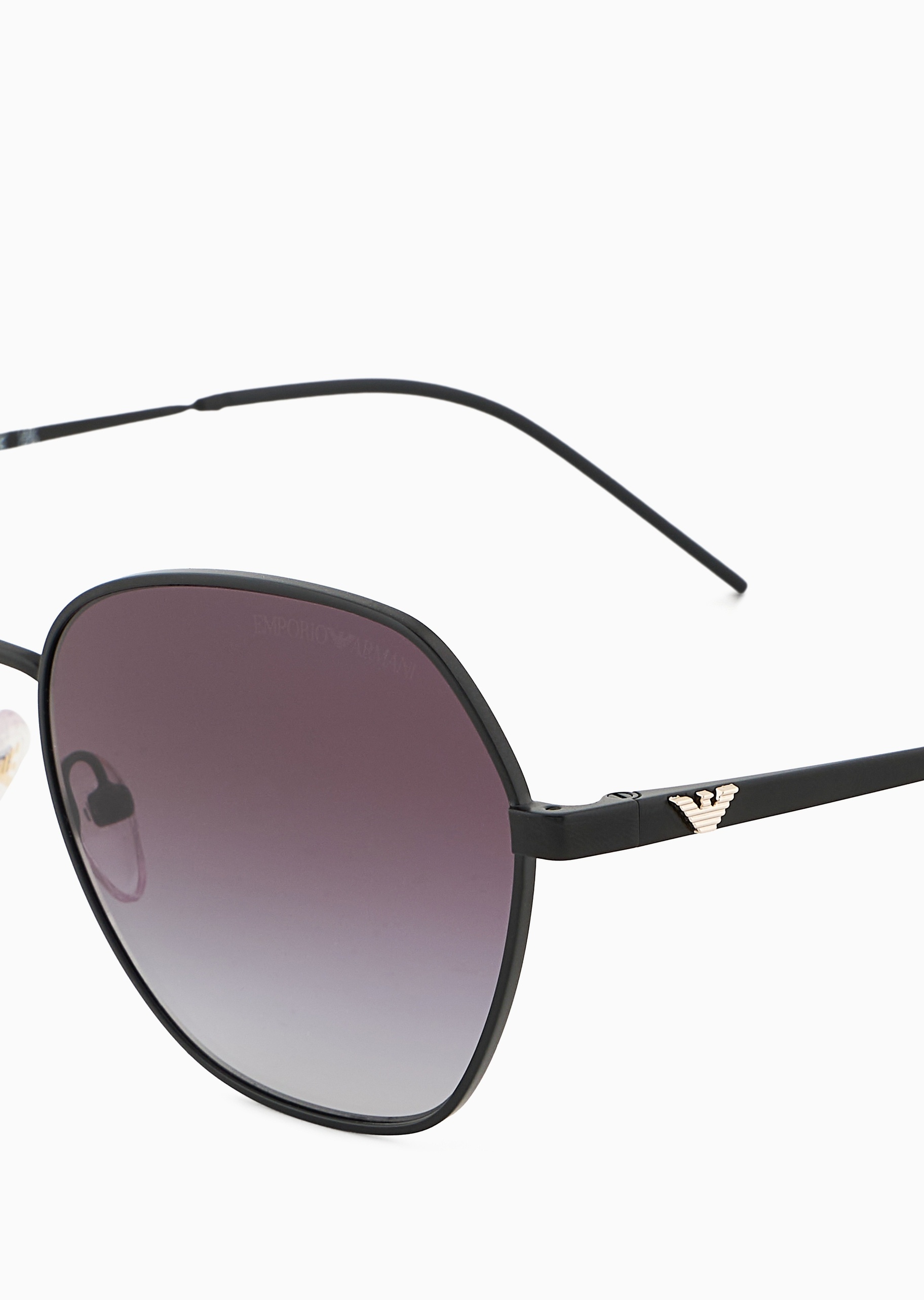 Emporio Armani 女士不规则形细框渐变镜片太阳眼镜