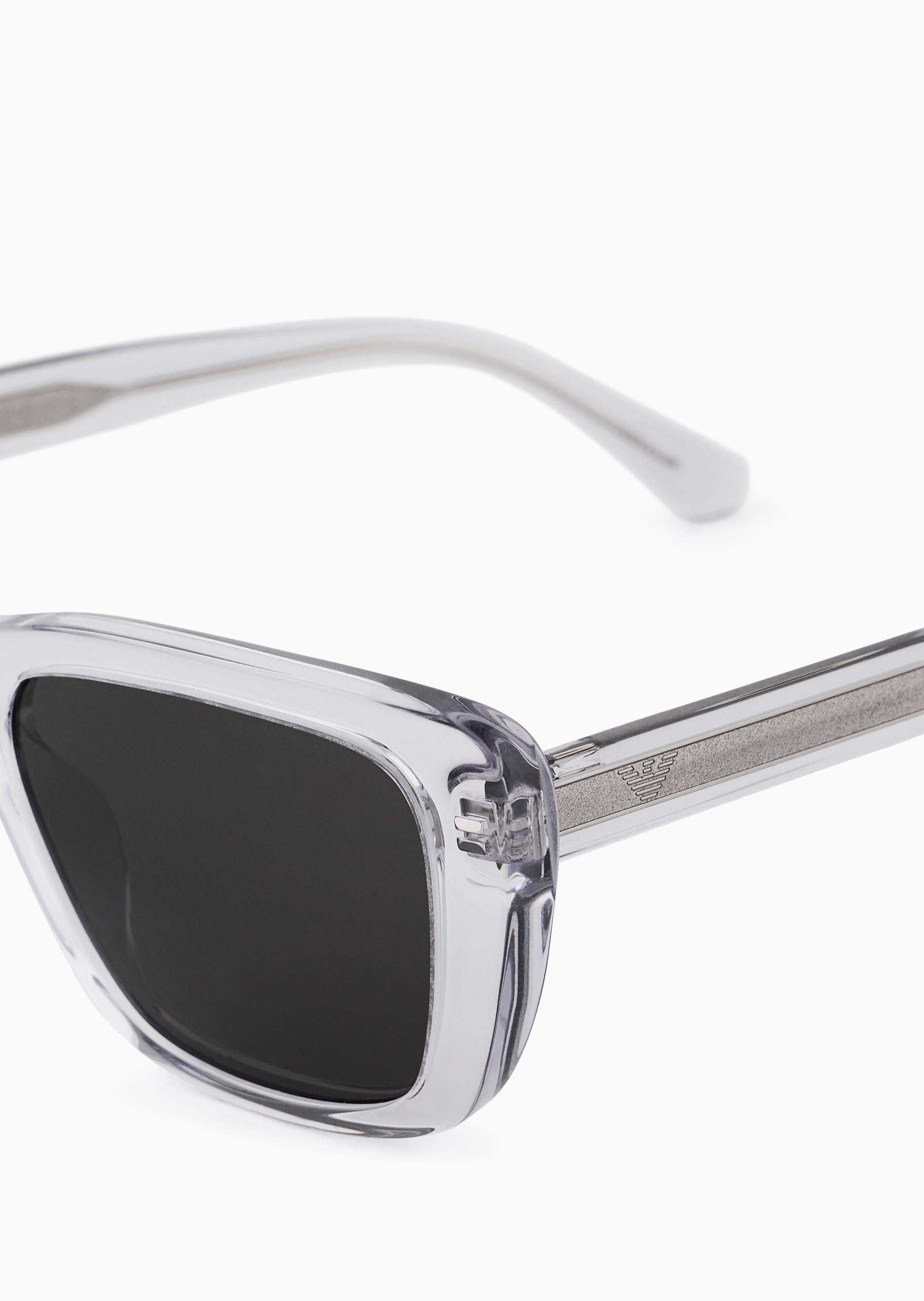 Emporio Armani 女士猫眼形透明粗框清新时尚太阳眼镜