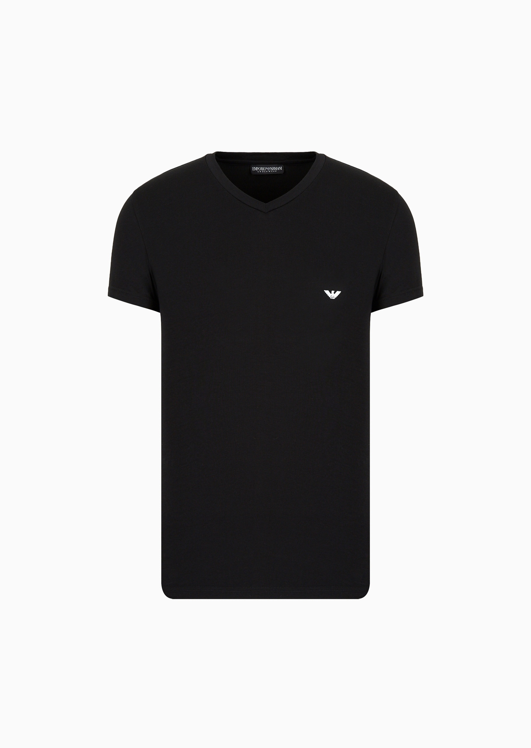 Emporio Armani 男士纯棉V领休闲简约亲肤打底家居睡衣T恤