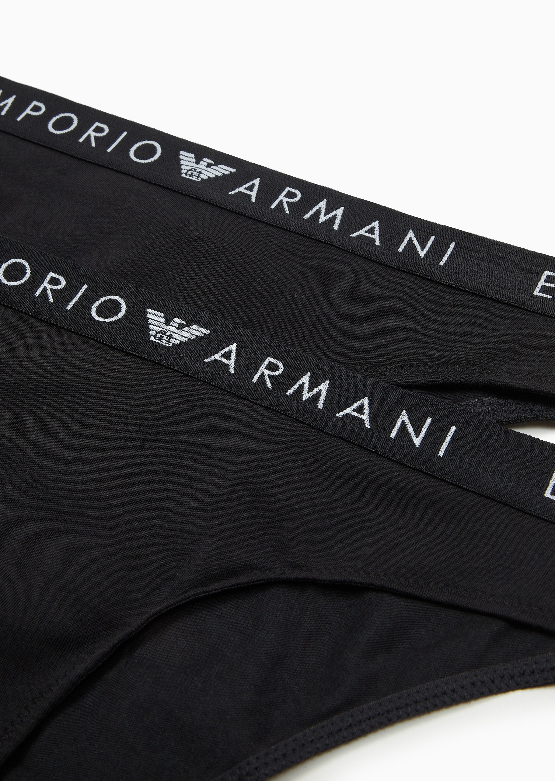 Emporio Armani 女士纯棉弹力合身三角两条装内裤套装