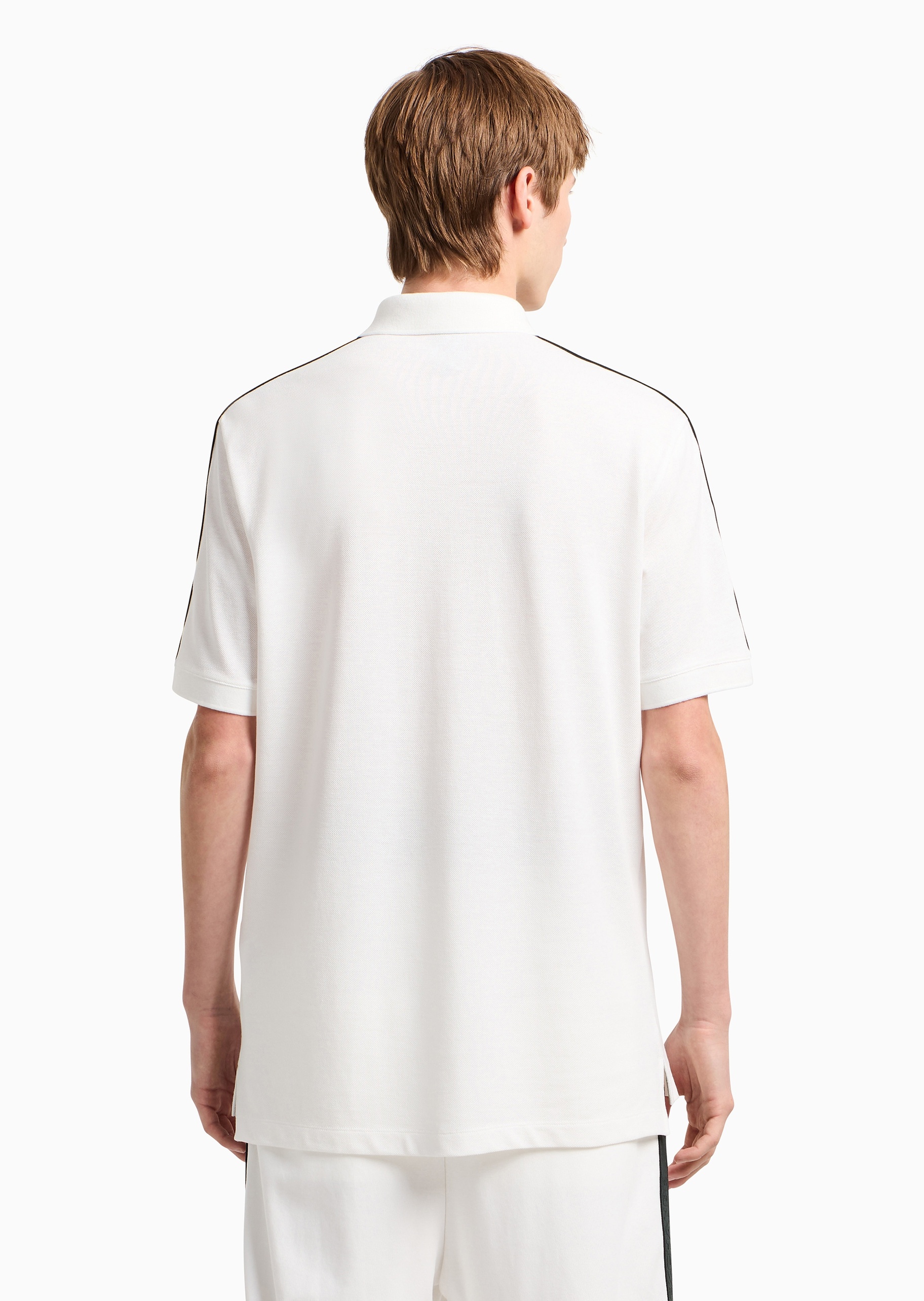 ARMANI EXCHANGE 男士全棉合身短袖翻领休闲多色Polo衫