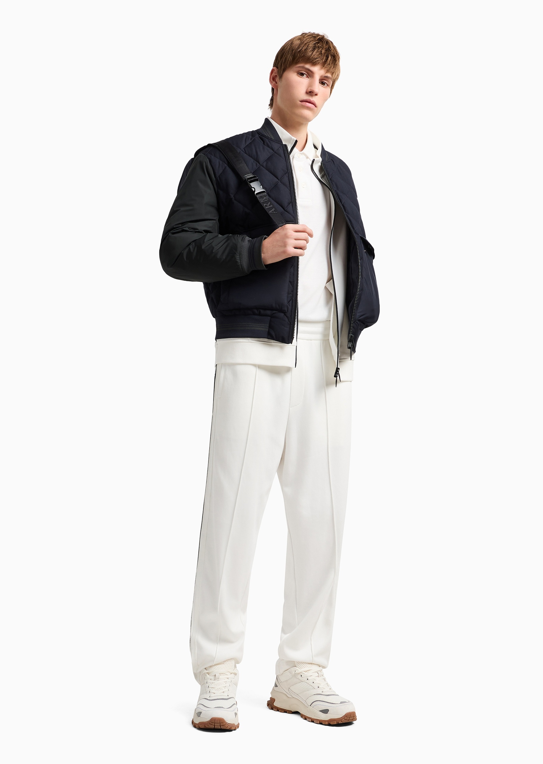 ARMANI EXCHANGE 男士全棉合身短袖翻领休闲多色Polo衫