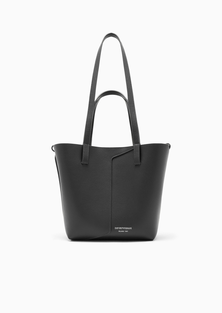 Emporio Armani 女士荔枝纹商务复古小包通勤单肩手提托特包