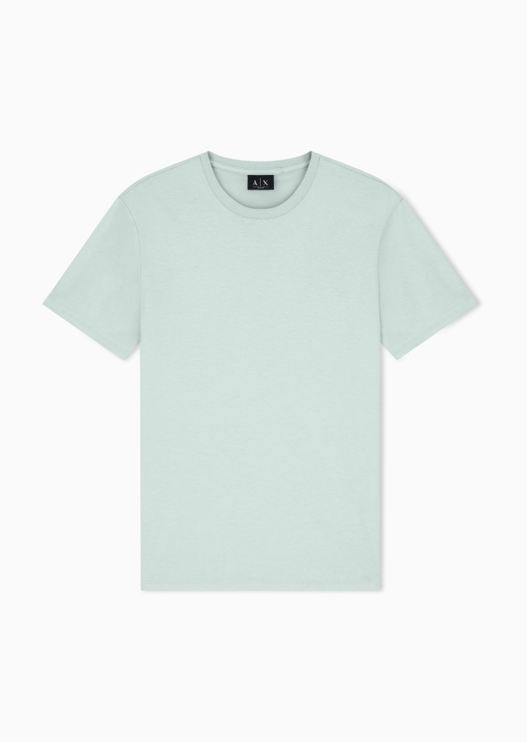 ARMANI EXCHANGE 男士纯棉修身短袖圆领纯色简约T恤